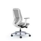 Okamura Sylphy prémium ergonomikus irodai szék - fehér váz, szürke hálós háttámla