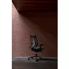 Okamura Sylphy prémium ergonomikus irodai szék - fekete váz, fekete hálós háttámla