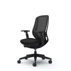 Okamura Sylphy prémium ergonomikus irodai szék - fekete váz, fekete hálós háttámla