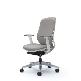   Okamura Sylphy prémium ergonomikus irodai szék - fehér váz, szürke szövet háttámla
