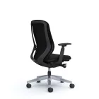 Okamura Sylphy prémium ergonomikus irodai szék - fekete váz, fekete szövet háttámla