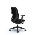 Okamura Sylphy prémium ergonomikus irodai szék - fekete váz, fekete szövet háttámla