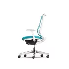 Okamura Sylphy prémium ergonomikus irodai szék - fekete váz, fekete szövet háttámla