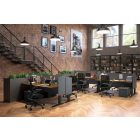 Okamura Finora prémium ergonomikus irodai szék - fekete váz, fekete keret, fekete háló