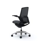 Okamura Finora prémium ergonomikus irodai szék - fekete váz, króm keret, fekete háló