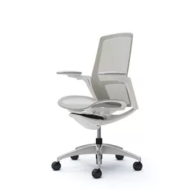   Okamura Finora prémium ergonomikus irodai szék - fehér váz, fehér keret, szürke háló