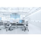 Okamura Finora prémium ergonomikus irodai szék - fekete váz, fekete keret, fekete szövetes ülőlap