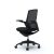 Okamura Finora prémium ergonomikus irodai szék - fekete váz, fekete keret, fekete szövetes ülőlap, fekete lábkereszt
