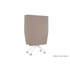 UNIQUE Carl II görgős tárgyalóasztal, 200x100 cm, fehér váz, többféle asztallap