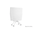 UNIQUE Carl II görgős tárgyalóasztal, 240x100 cm, fehér váz, többféle asztallap