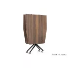 UNIQUE Carl II görgős tárgyalóasztal, 240x100 cm, fekete váz, többféle asztallap