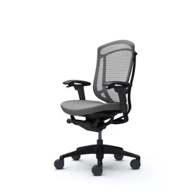   Okamura Contessa II prémium ergonomikus irodai szék - fekete váz, fekete keret, szürke szövet