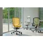 Okamura Contessa II prémium ergonomikus irodai szék - fekete váz, fekete keret, szürke háló