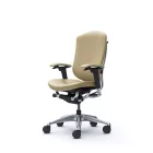Okamura Contessa II prémium ergonomikus irodai szék - fekete keret, fekete bőr borítás
