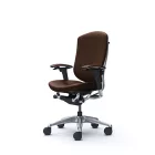 Okamura Contessa II prémium ergonomikus irodai szék - fekete keret, fekete bőr borítás