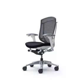   Okamura Contessa II prémium ergonomikus irodai szék - fehér keret, fekete szövet ülőlap