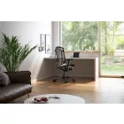 Okamura Contessa II prémium ergonomikus irodai szék - fehér keret, fekete szövet ülőlap