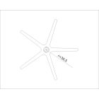 Króm lábkereszt d.610