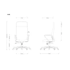 UNIQUE MARK vezetői irodai szék, eco-bőr