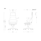 UNIQUE VIRGO vezetői irodai szék, valódi bőr