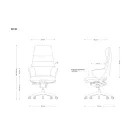 UNIQUE OMEGA valódi bőr vezetői irodai szék