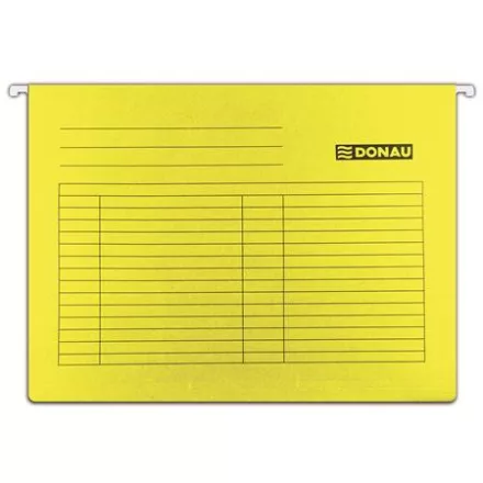 Donau Függőmappa, karton, A4, sárga