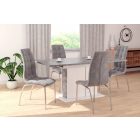 DC2-092V bársony szék, króm lábakkal, több színben