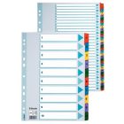 ESSELTE Regiszter, laminált karton, A4, 1-10, ESSELTE "Mylar"