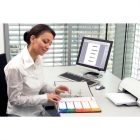 ESSELTE Regiszter, műanyag, A4 Maxi, 1-12, nyomtatható, ESSELTE, áttetsző