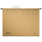 LEITZ  Függőmappa, karton, A4, "Alpha Standard", natúr