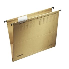   LEITZ  Függőmappa, oldalvédelemmel, karton, A4, Alpha, natúr