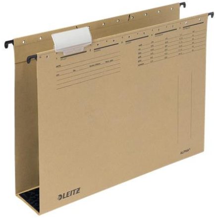LEITZ Alpha Függőmappa, karton, 60 mm, natúr