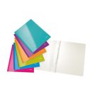 LEITZ Gyorsfűző, laminált karton, lakkfényű, A4, LEITZ "Wow", lila