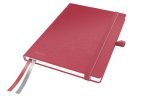   LEITZ Jegyzetfüzet, exkluzív, A5, kockás, 80 lap, keményfedeles, LEITZ "Complete", piros