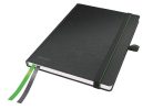   LEITZ Jegyzetfüzet, exkluzív, A5, kockás, 80 lap, keményfedeles, LEITZ "Complete", fekete