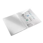 LEITZ Spirálfüzet, A4, kockás, 80 lap, LEITZ "Wow", kék