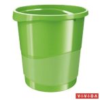   ESSELTE Papírkosár, 14 liter, ESSELTE "Europost", Vivida zöld