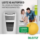 Iratmegsemmisítő, konfetti, 100 lap, LEITZ "IQ AutoFeed SmallOffice 100 P4 Pro"