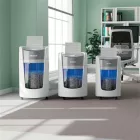 Iratmegsemmisítő, mikrokonfetti, 6 lap, LEITZ IQ OptiMax Home Office 225 P5