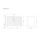 UNIQUE FB-615 fémszekrény és tároló konténer, szürke