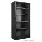 UNIQUE FB-641 redőnyös irattároló szekrény, fekete