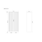 UNIQUE FB-641 redőnyös irattároló szekrény, szürke