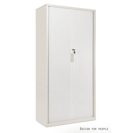 UNIQUE FB-641 redőnyös irattároló szekrény, fehér