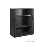 UNIQUE FB-643 redőnyös alacsony irattároló szekrény, fekete