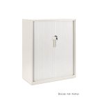 UNIQUE FB-643 redőnyös alacsony irattároló szekrény, fehér