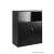 UNIQUE FB-801 alacsony irattároló szekrény, fekete