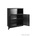 UNIQUE FB-801 alacsony irattároló szekrény, fekete