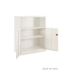 UNIQUE FB-801 alacsony irattároló szekrény, fehér