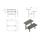 UNIQUE FIGHTER állítható magasságú dupla íróasztal 