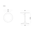 Unique ROUND állítható magasáágú körasztal